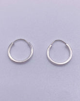 Argola de Prata 925 Pequena Lisa