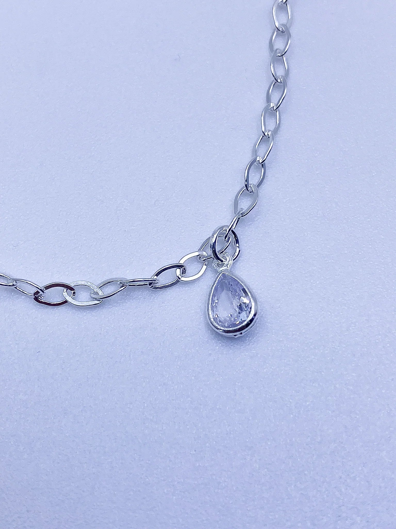 Pulseira Pingente Gota Cristal