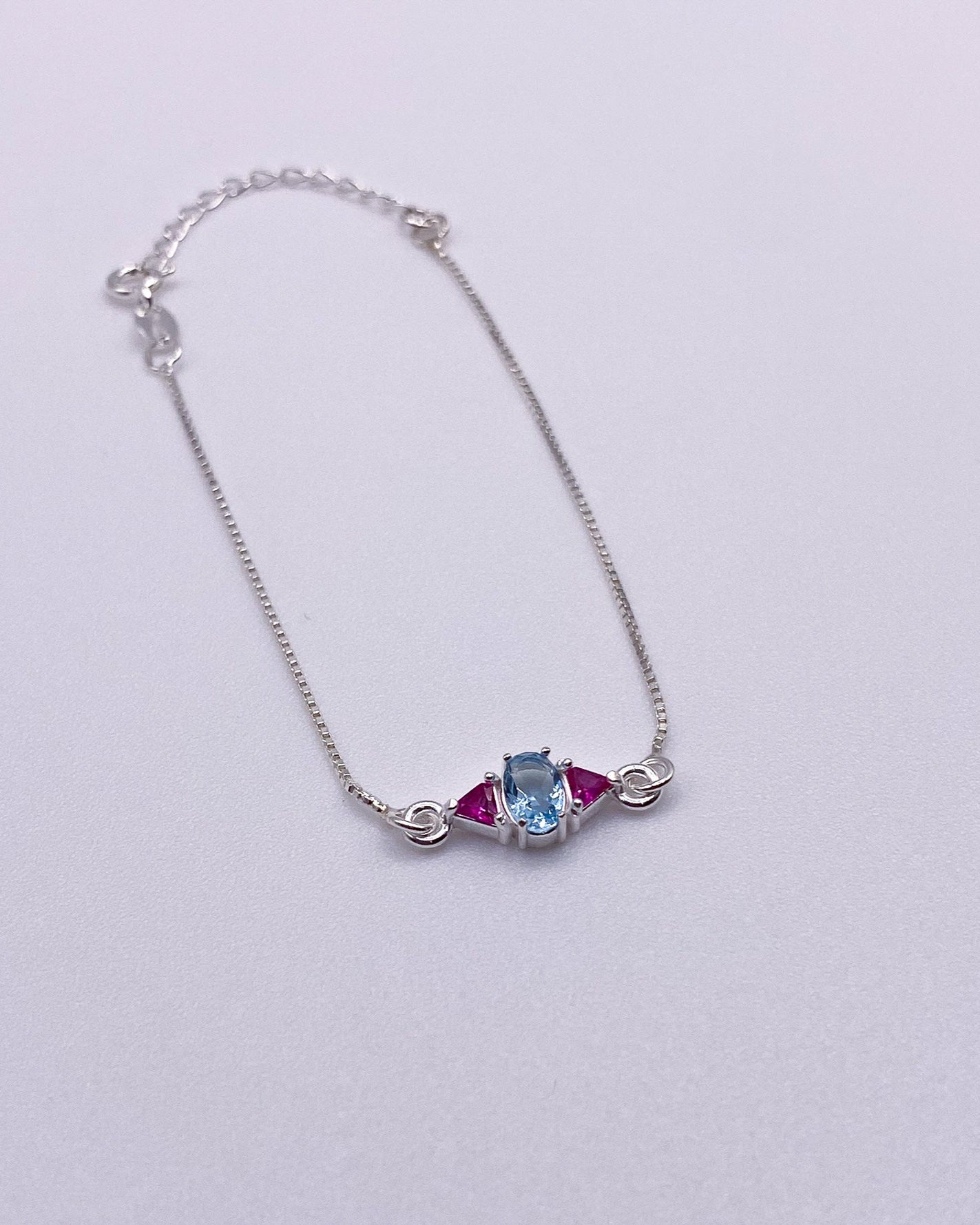 Pulseira Rubi Rose e com Zircônia Oval Água