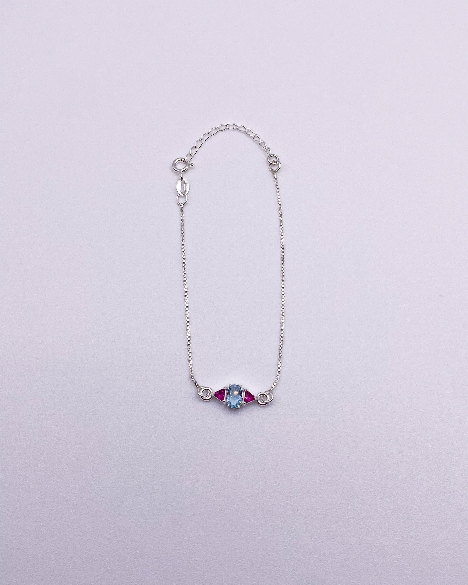Pulseira Rubi Rose e com Zircônia Oval Água