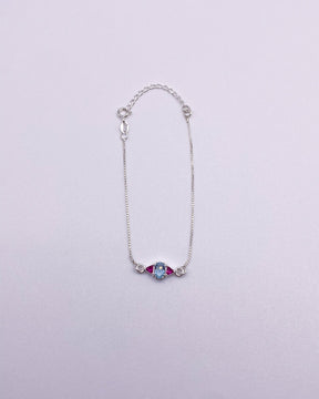 Pulseira Rubi Rose e com Zircônia Oval Água